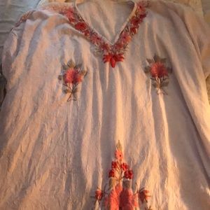 Hand embroidered caftan/kaftan